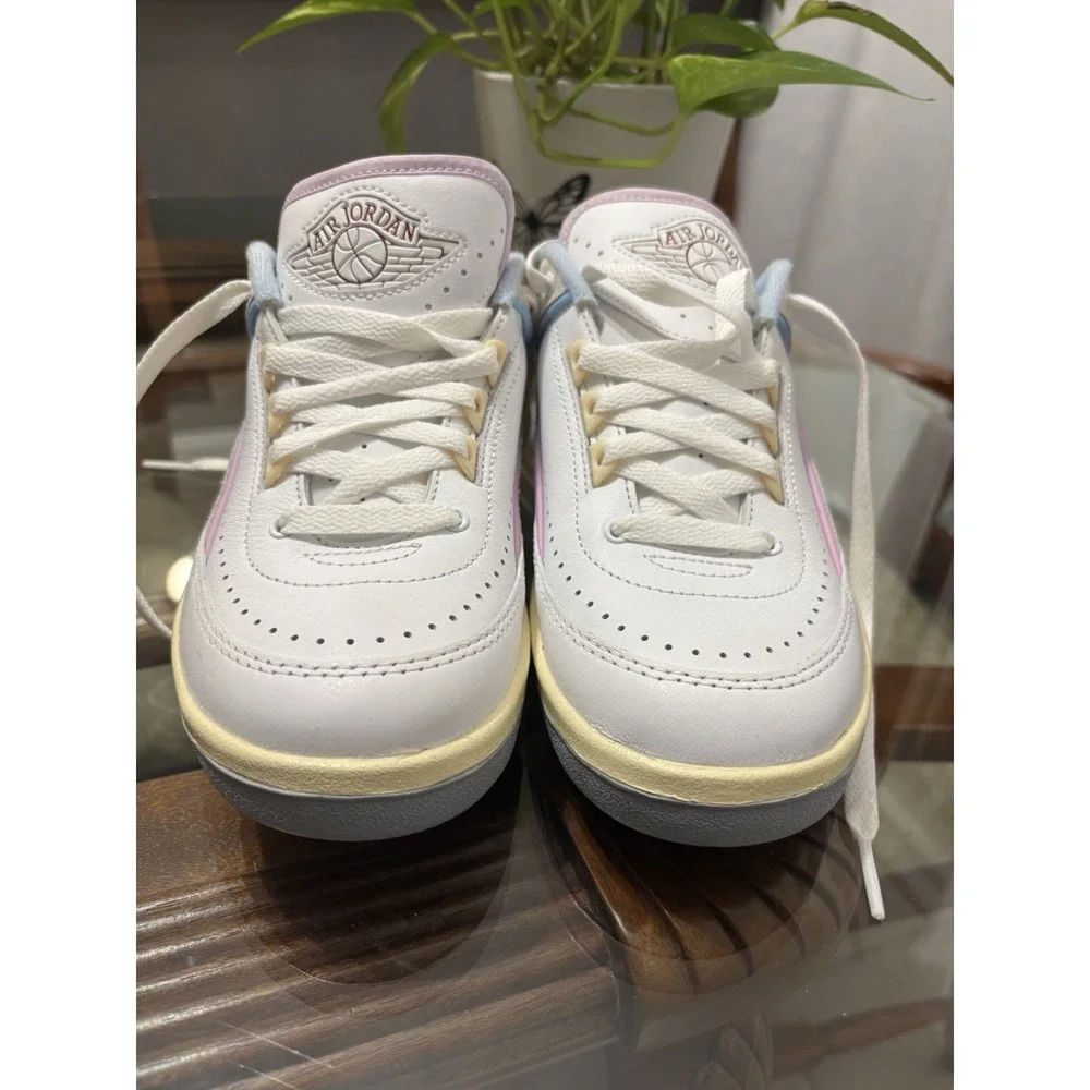 Nike Air Jordan 2 Low DX4401-146 Women 'S  6.5 White Pink Blue Sneakers EU 37.5